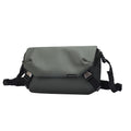 Mark Ryden Harvey multifunction gray/black leather waterproof messenger bag with adjustable straps