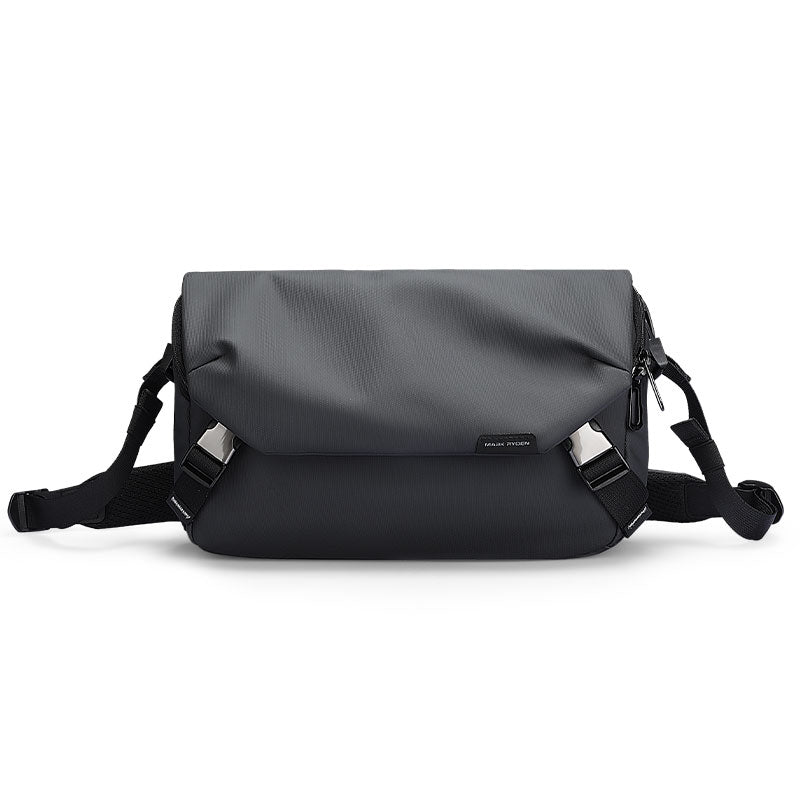 Mark Ryden Global dark gray waterproof messenger bag with adjustable straps