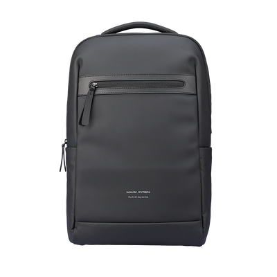 UrbanFlex Lite: Dark gray lightweight backpack with front zip pocket and separate computer compartment for business use by Mark Ryden