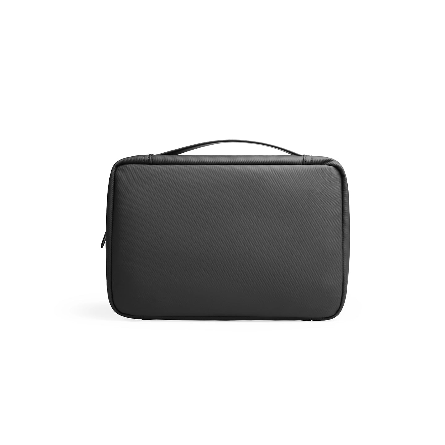 Compact black multi-layer washbag with handle | MARK RYDEN Global travel essential