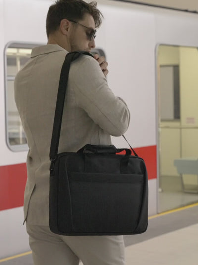 Classic V: Featherweight Water-resistant Briefcase For Urban Journeys