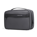 Dark gray Mark Ryden compact washbag with handle and zip closure