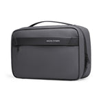 Dark gray Mark Ryden compact washbag with handle and zip closure