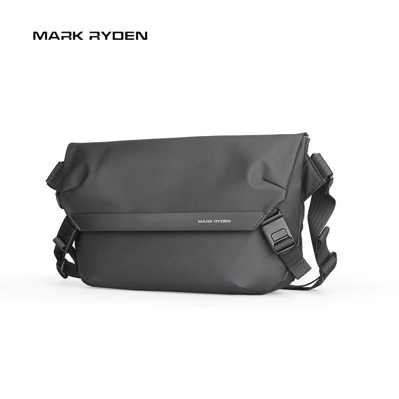 Mark Ryden black anti-theft messenger bag with adjustable strap
