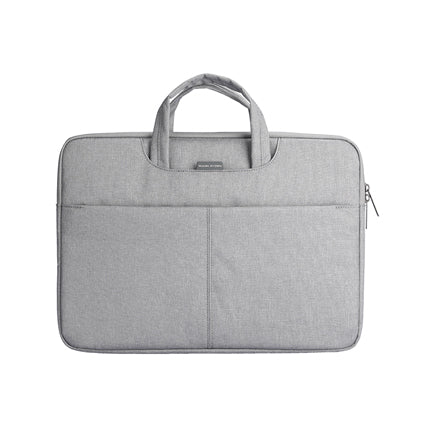 Gray work style laptop bag with handles, 13.3-15.6 inch, Mark Ryden Global