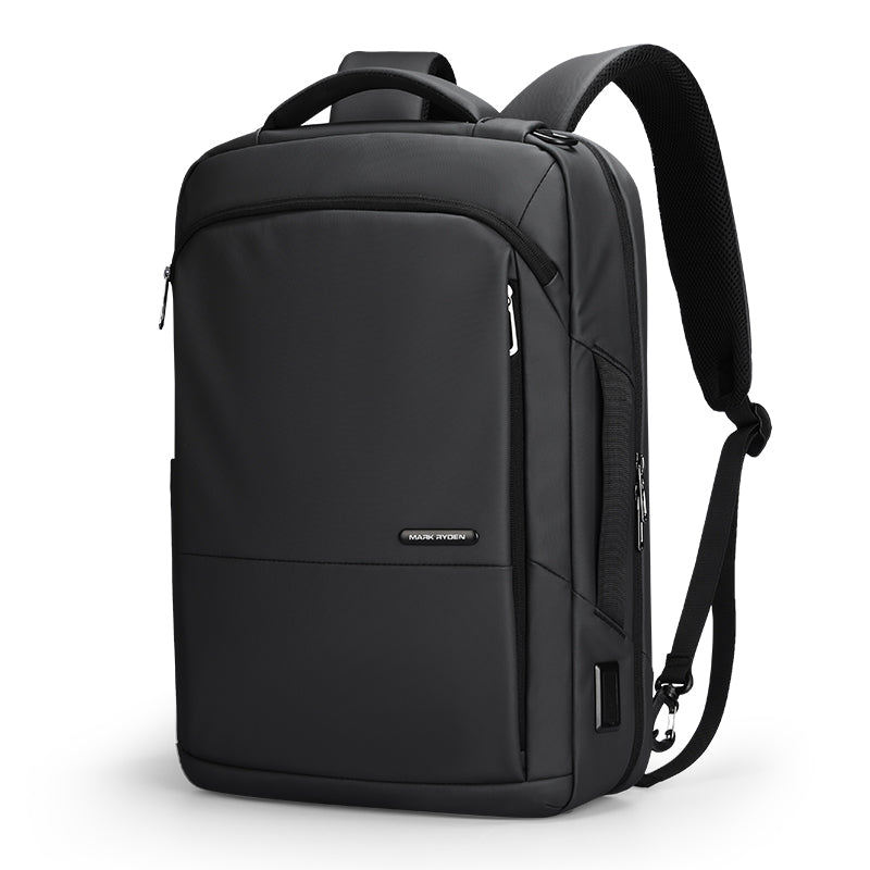 Mark Ryden black anti-theft daily backpack with multiple compartments